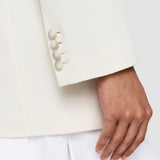 White Ottoman Jersey Chapone Jacket - Joseph