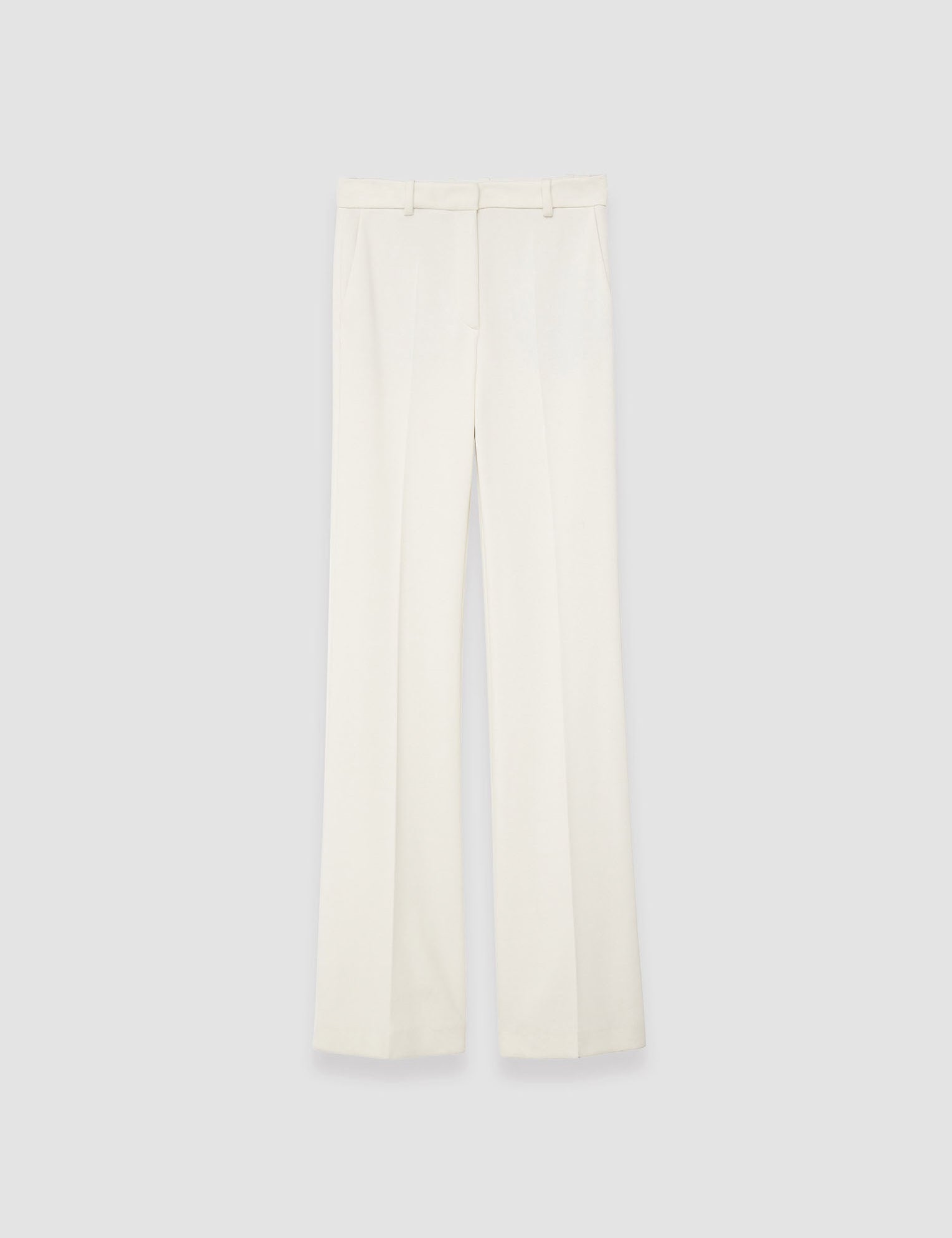 White Ottoman Jersey Tafira Trousers - Joseph