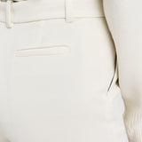 White Ottoman Jersey Tafira Trousers - Joseph