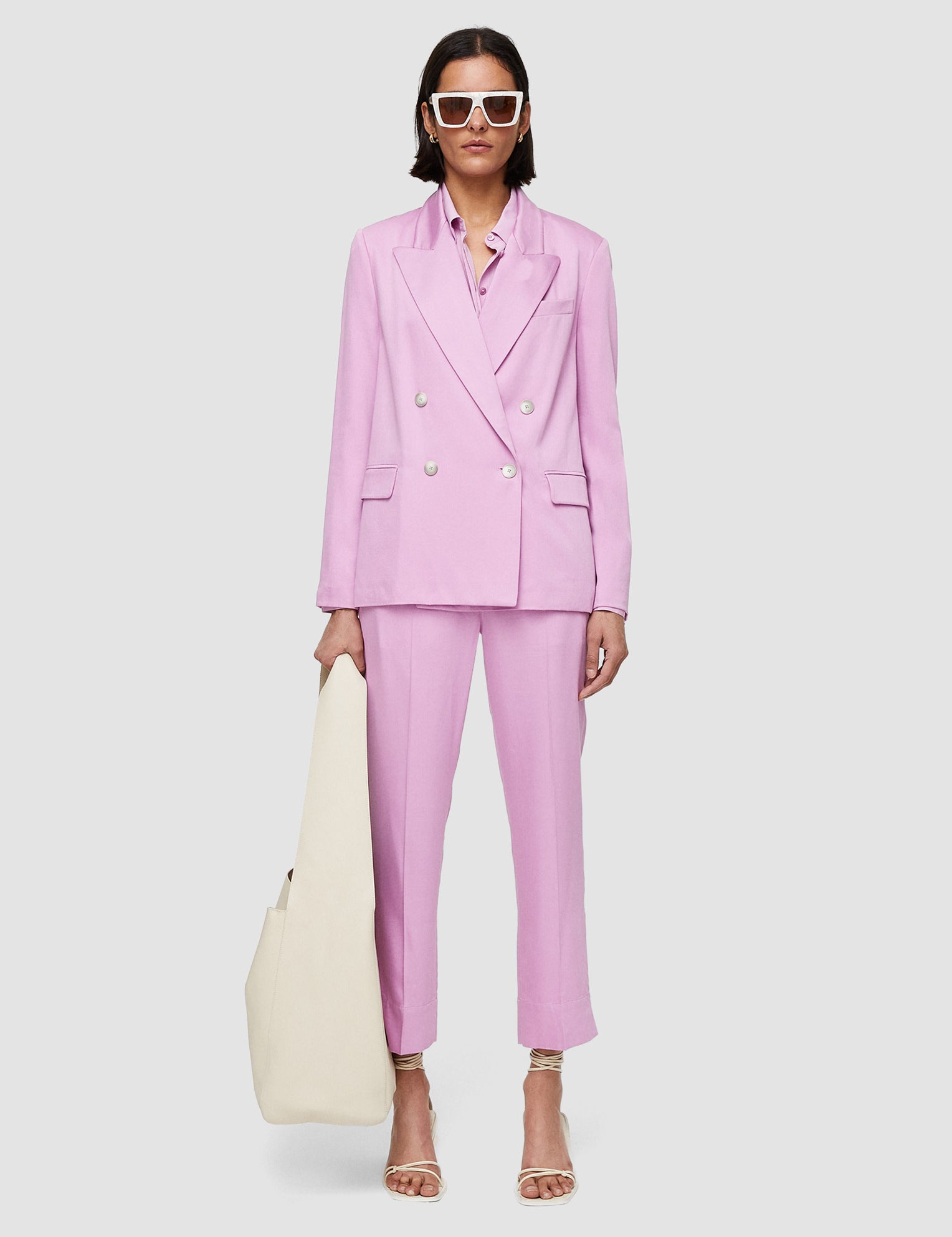 Pink Jaden Soft Viscose Tailoring Jacket - Joseph