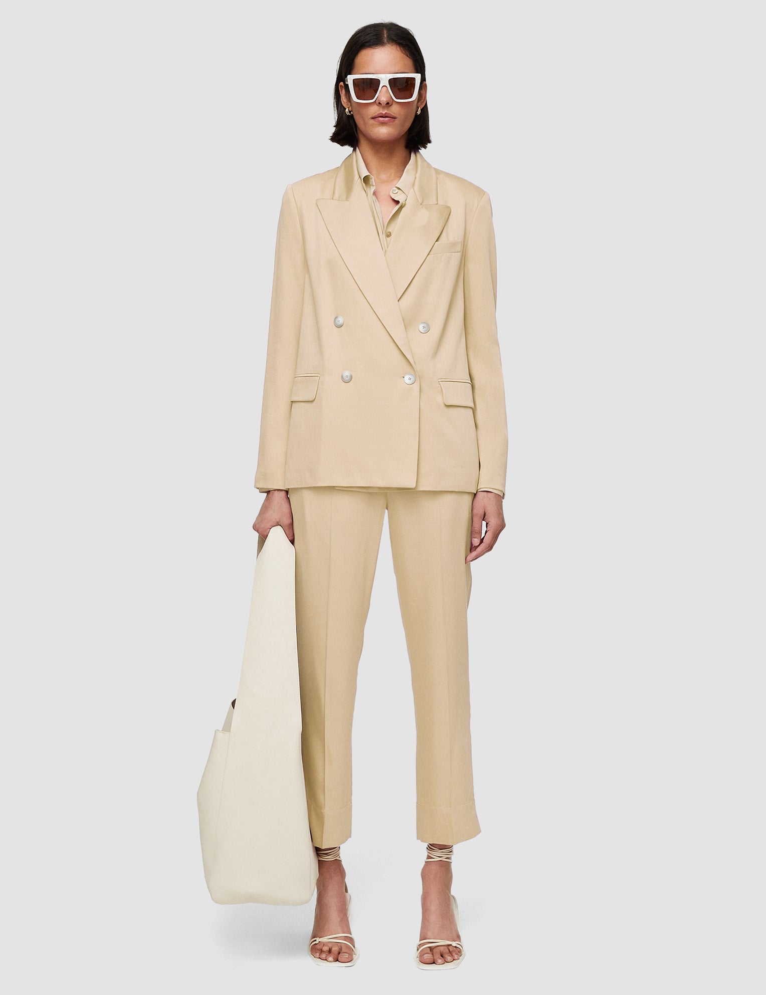 Beige Jaden Soft Viscose Tailoring Jacket - Joseph