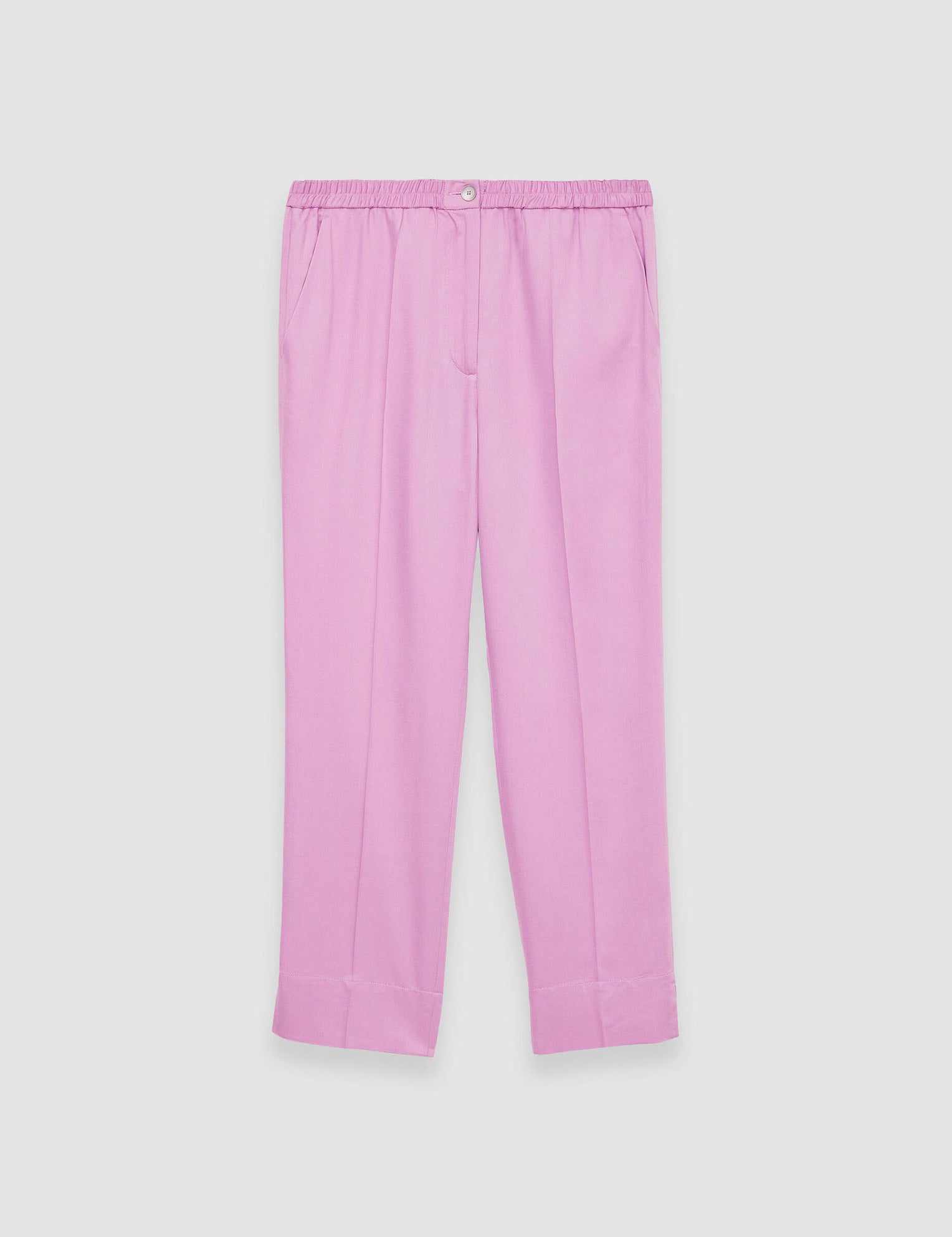 Pink Soft Viscose Tailoring Tottenham Trousers - Joseph