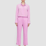 Pink Soft Viscose Tailoring Tottenham Trousers - Joseph