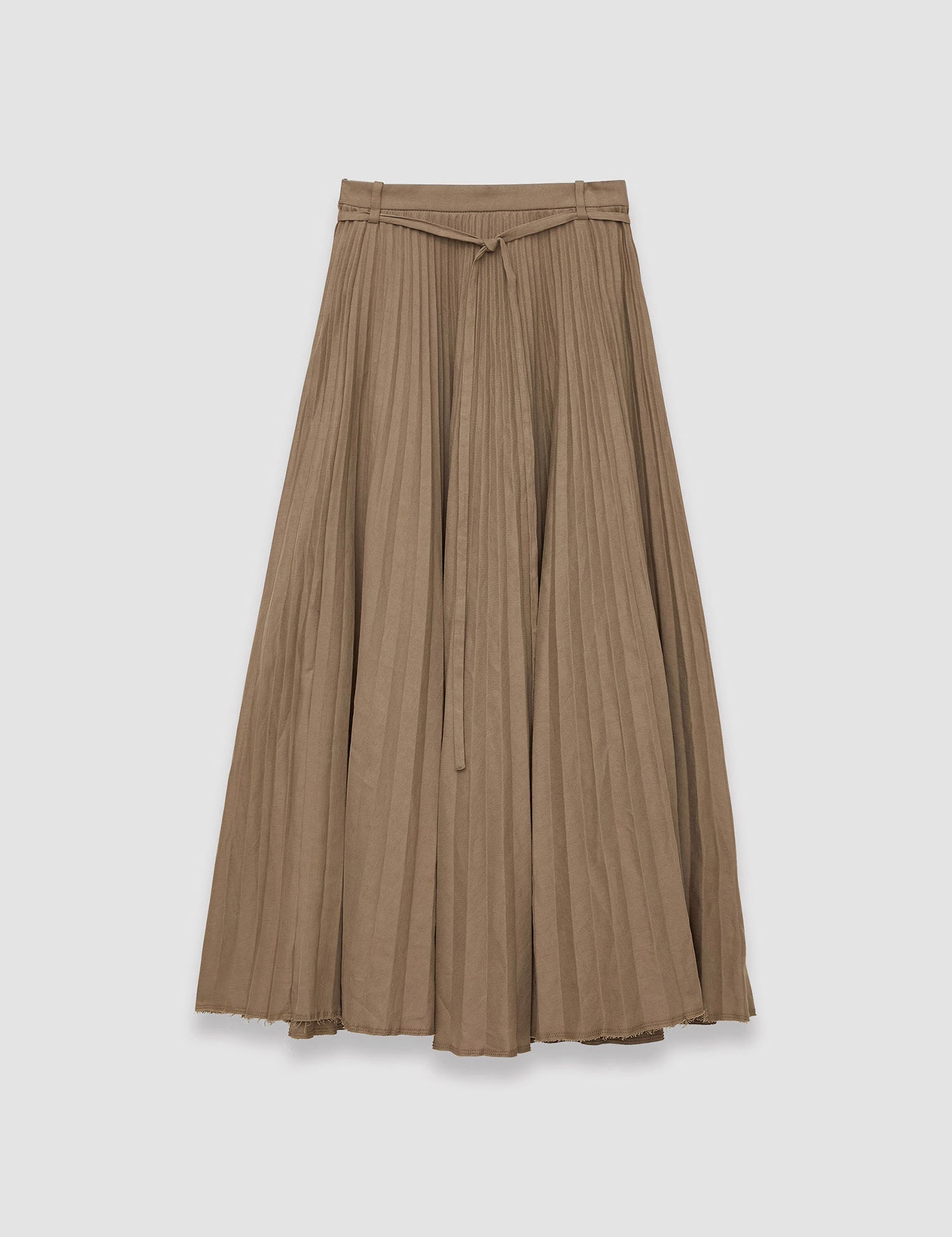 Brown Linen Cotton Siddons Skirt - Joseph