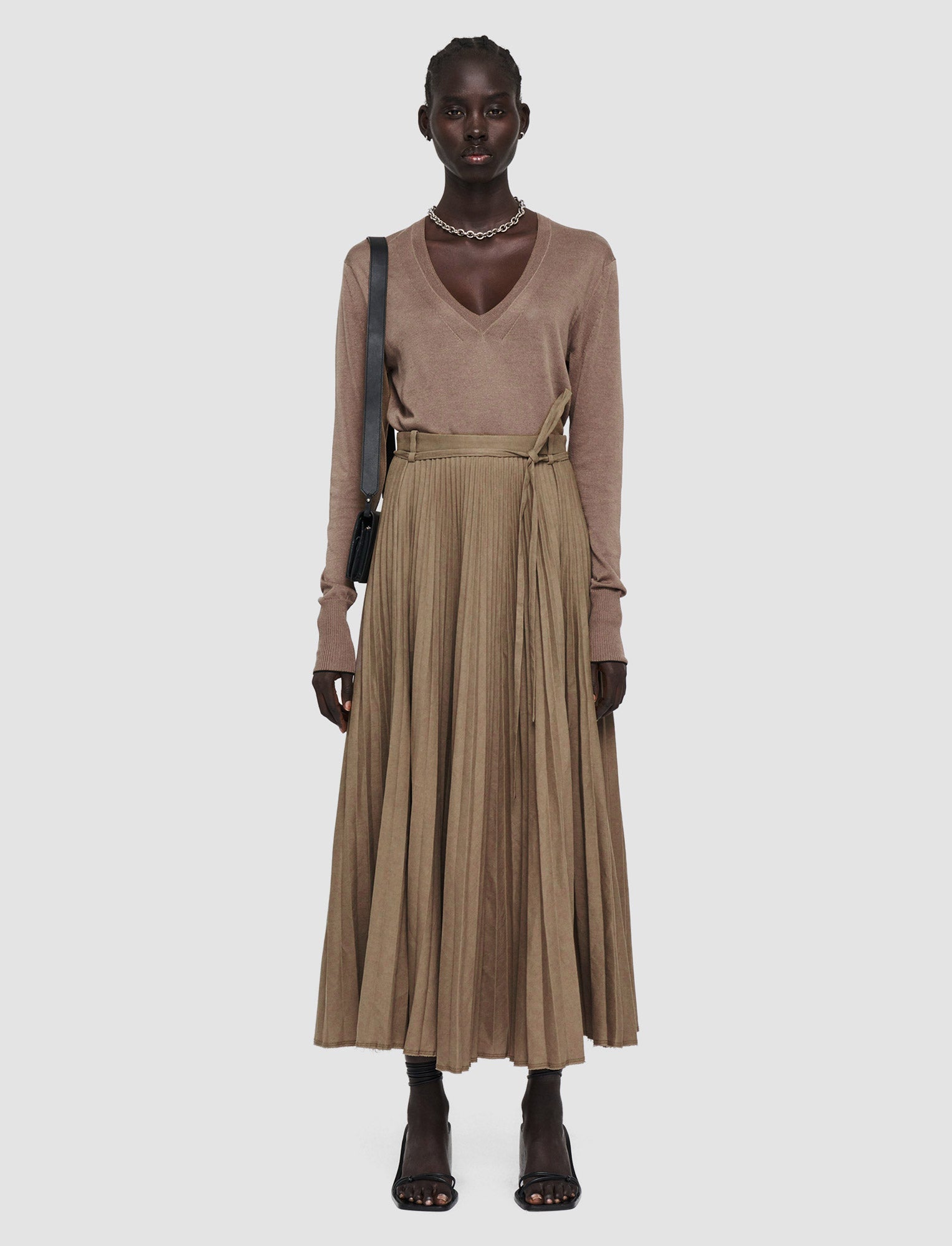 brown-linen-cotton-siddons-skirt-JOSEPH