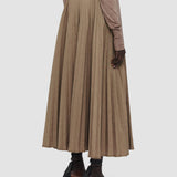 Brown Linen Cotton Siddons Skirt - Joseph