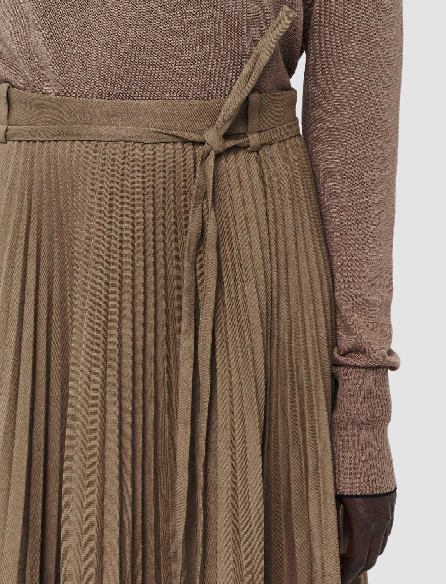 brown-linen-cotton-siddons-skirt-JOSEPH