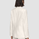 White Linen Cotton Jaden Jacket - Joseph