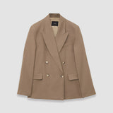 Brown Linen Cotton Jaden Jacket - Joseph