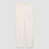 White Linen Cotton Trina Trousers - Joseph