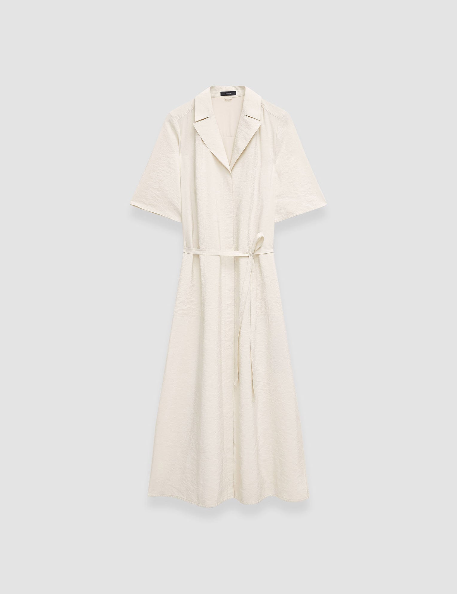 Beige Textured Twill Dareau Dress - Joseph