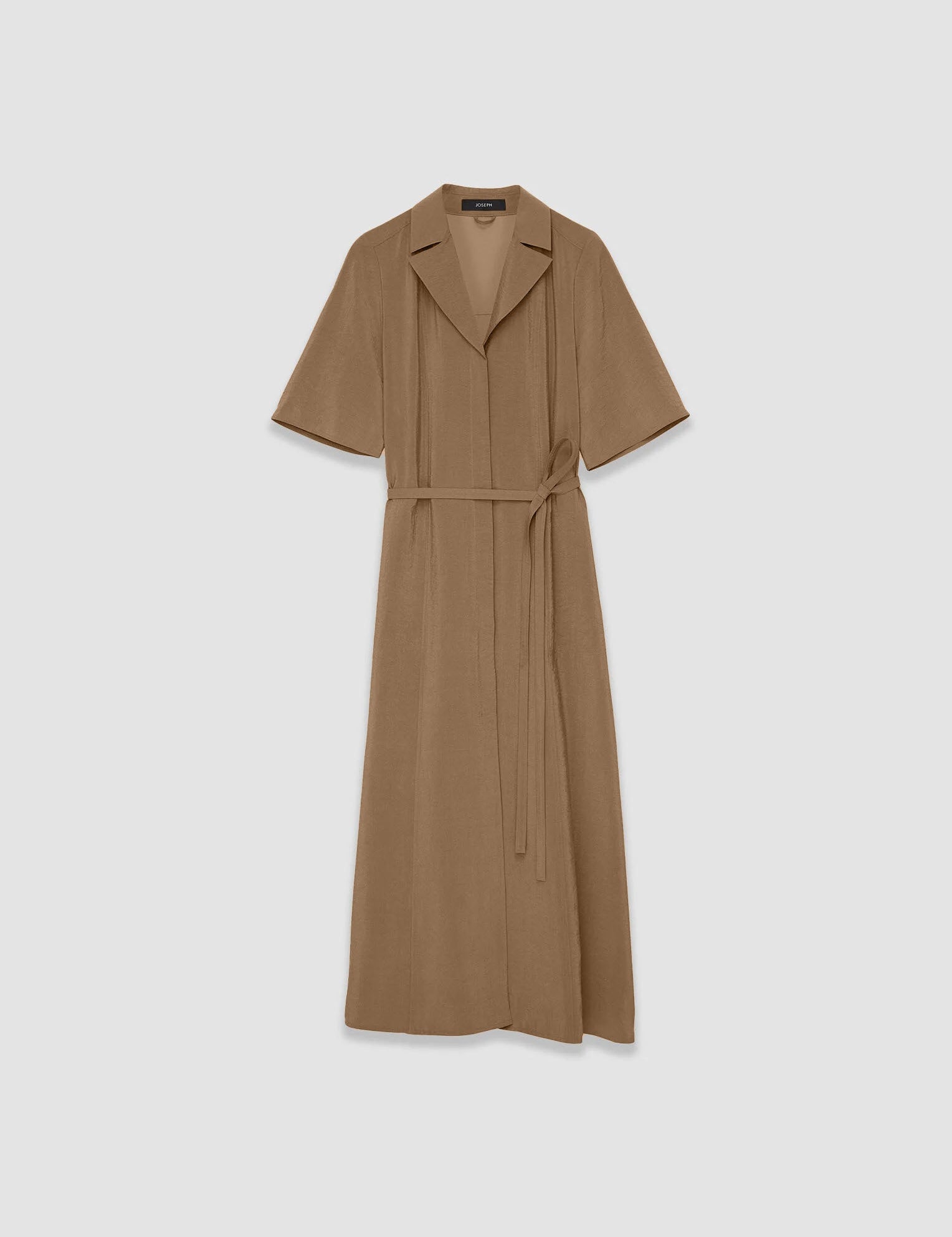 Brown Textured Twill Dareau Dress - Joseph