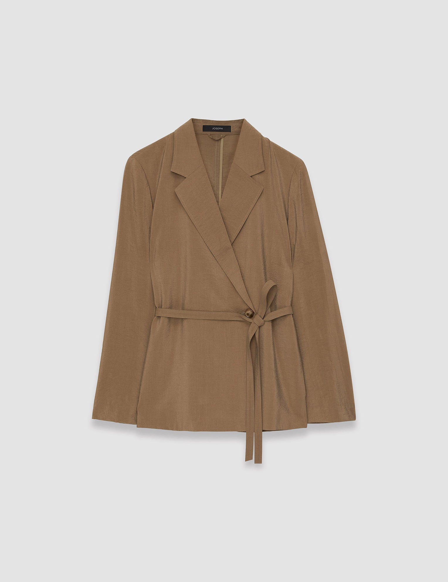 Brown Textured Twill Mayet Jacket - Joseph