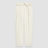 Beige Textured Twill Tarn Trousers - Joseph