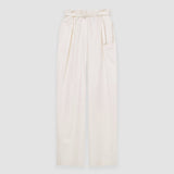 Beige Light Cotton Sateen Tunis Trousers - Joseph