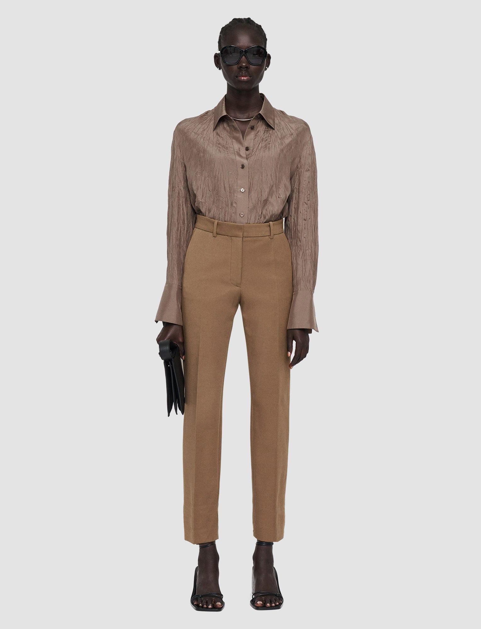 brown-bi-stretch-toile-coleman-trousers-JOSEPH