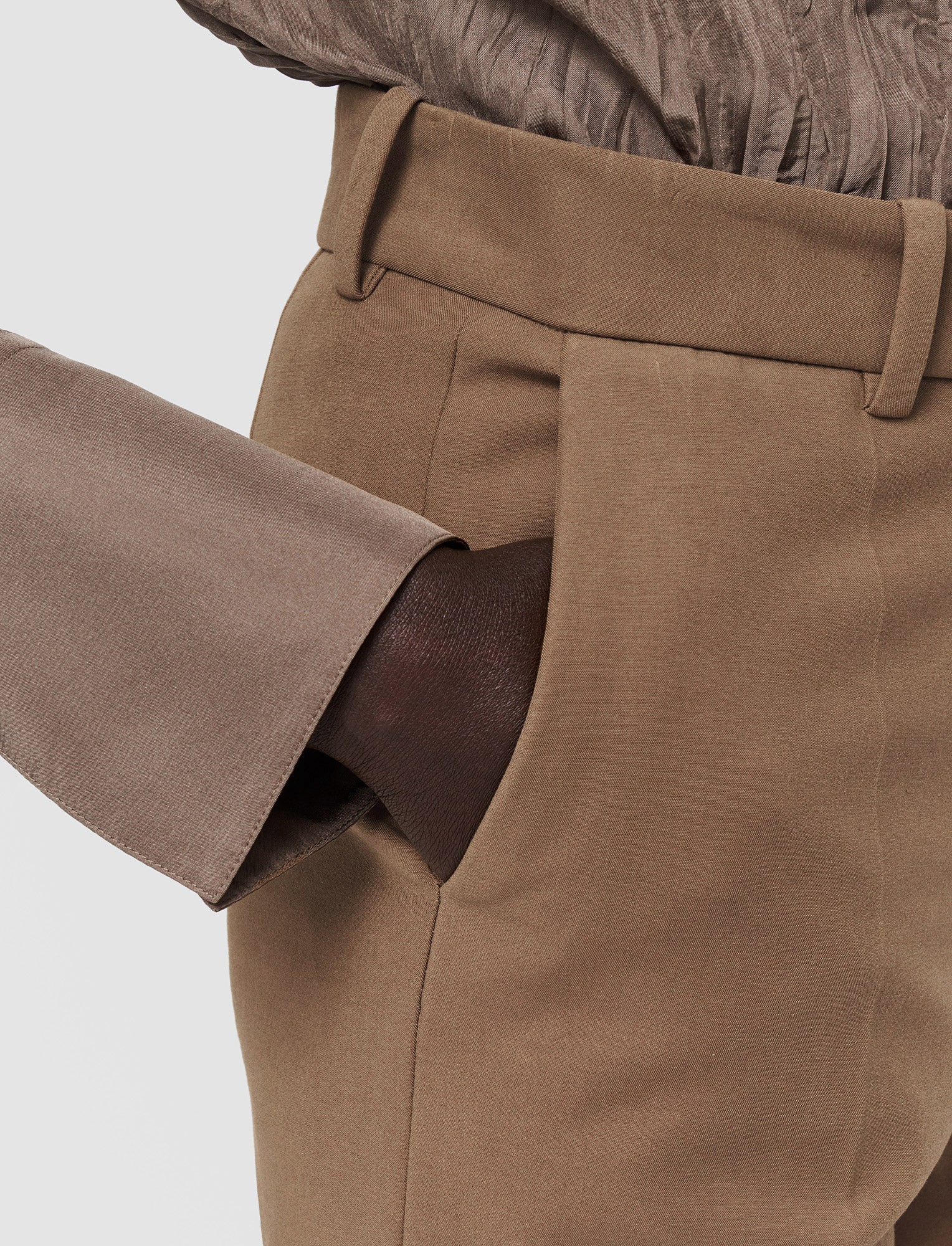 brown-bi-stretch-toile-coleman-trousers-JOSEPH