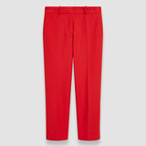 Red Bi-Stretch Toile Bing Court Trousers - Joseph