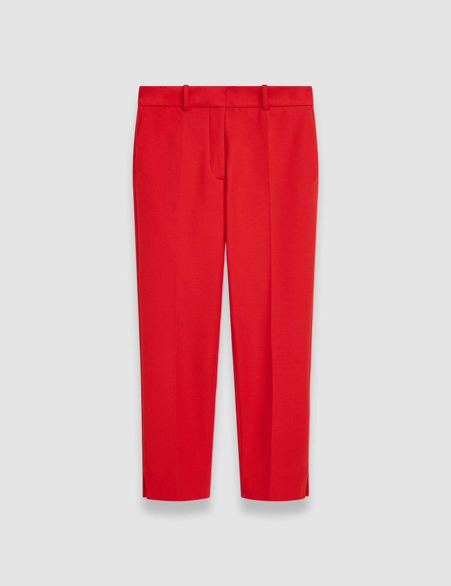 Red Bi-Stretch Toile Bing Court Trousers - Joseph