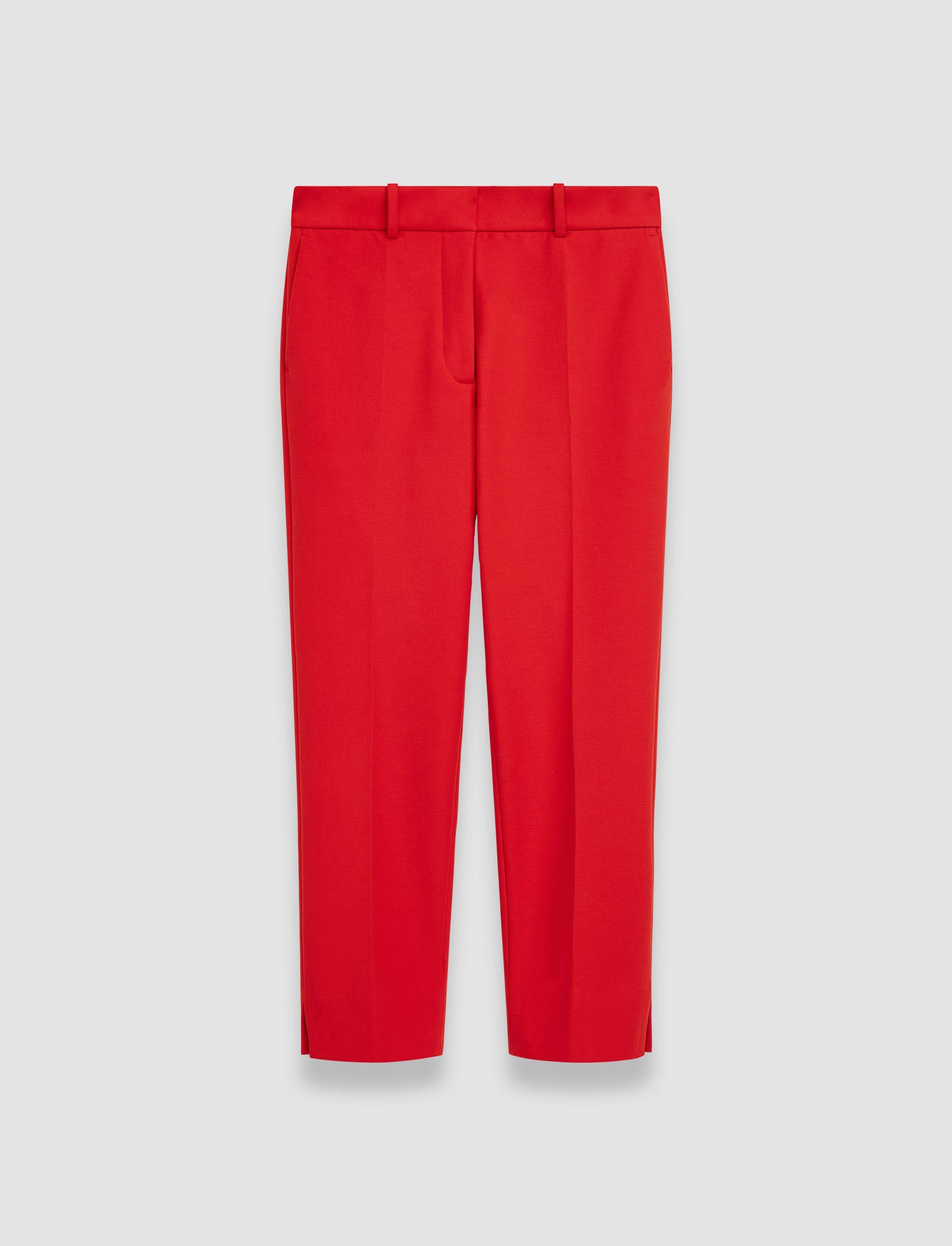 rouge-pantalon-bing-court-en-toile-bi-stretch-JOSEPH