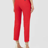 Red Bi-Stretch Toile Bing Court Trousers - Joseph