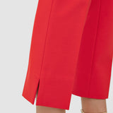 Red Bi-Stretch Toile Bing Court Trousers - Joseph