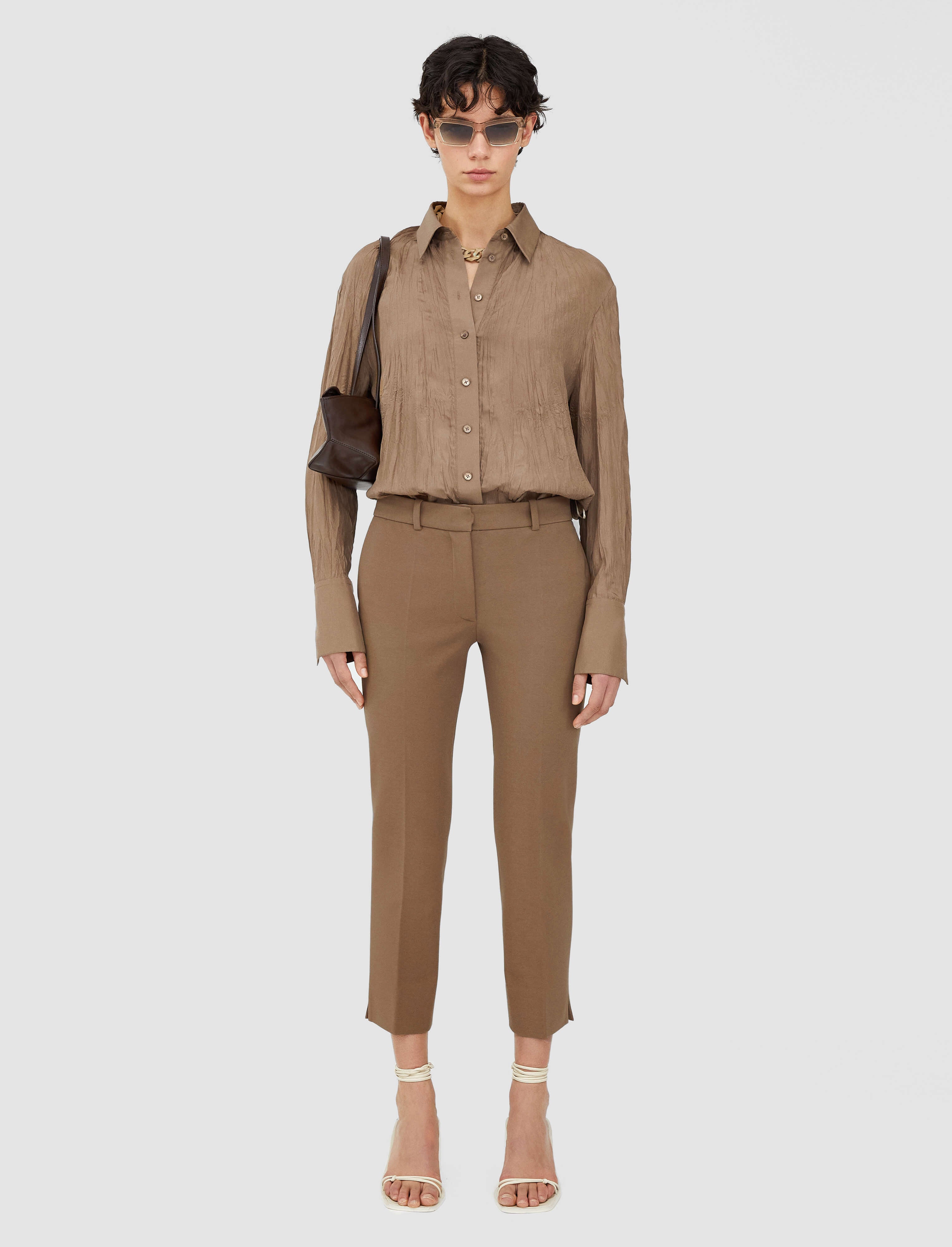 brown-bi-stretch-toile-bing-court-trousers-JOSEPH