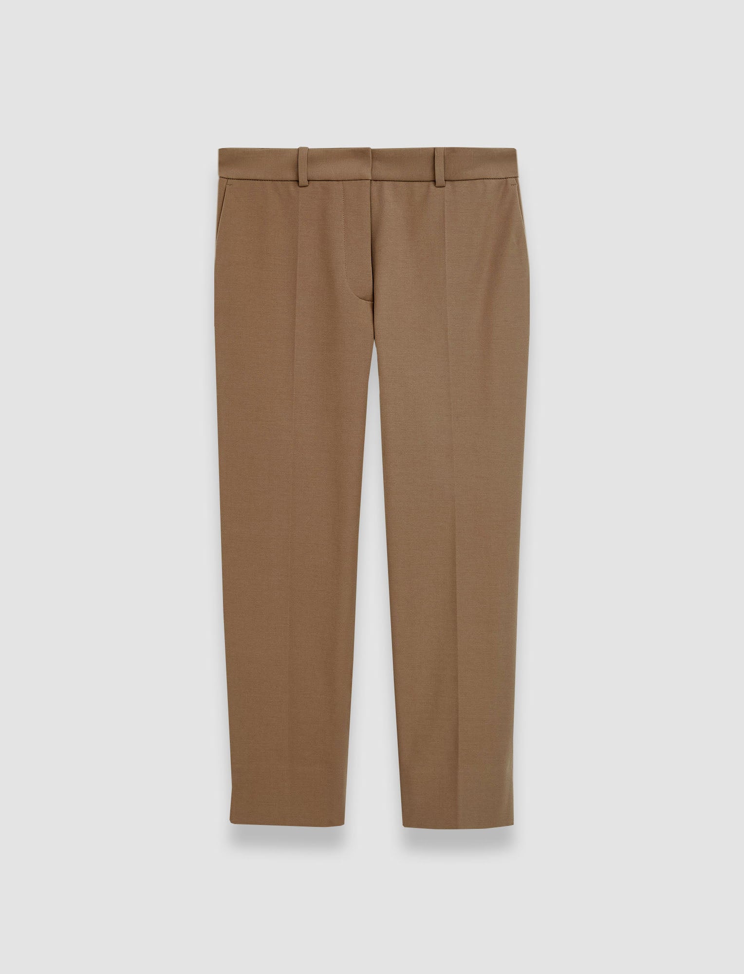 brown-bi-stretch-toile-bing-court-trousers-JOSEPH