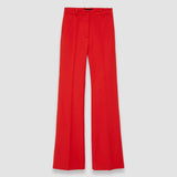 Red Bi-Stretch Toile Tafira Trousers - Joseph