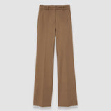 Brown Bi-Stretch Toile Tafira Trousers - Joseph