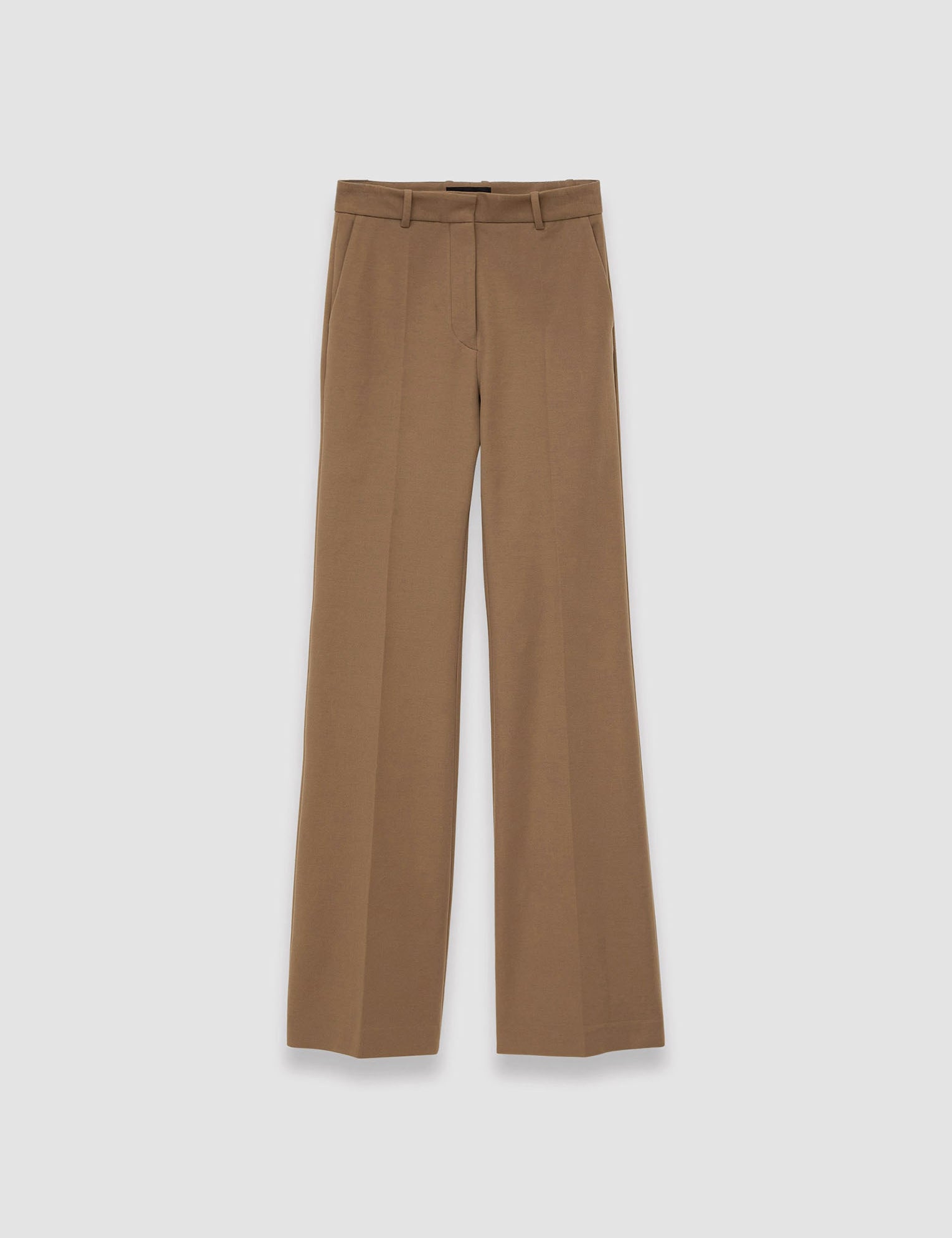 Brown Bi-Stretch Toile Tafira Trousers - Joseph