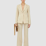 Beige Glenview Tailoring Wool Stretch Jacket - Joseph