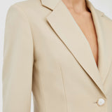 Beige Glenview Tailoring Wool Stretch Jacket - Joseph