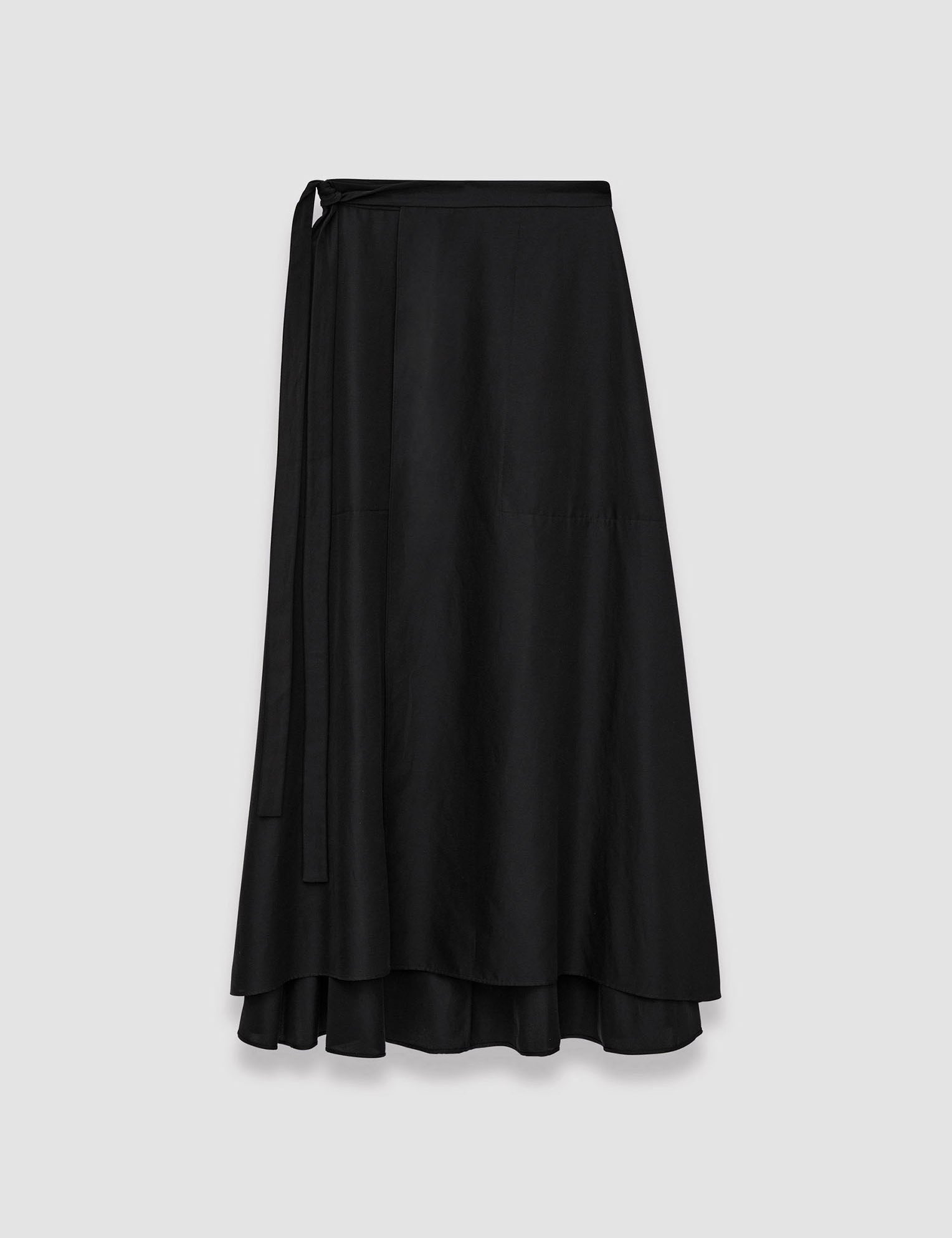 Black Light Cotton Sateen Alix Skirt - Joseph