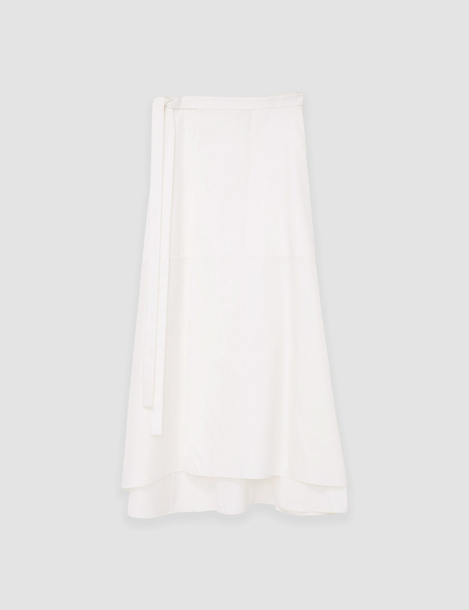 Beige Light Cotton Sateen Alix Skirt - Joseph