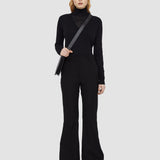 Black Tafira Gabardine Stretch Trousers - Joseph