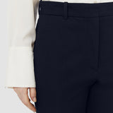 Blue Tafira Gabardine Stretch Trousers - Joseph