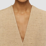 Beige Speckled Silk Linen Arago Waistcoat - Joseph