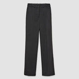 Black Morissey Tailoring Wool Stretch Trousers - Joseph