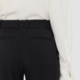 Black Morissey Tailoring Wool Stretch Trousers - Joseph