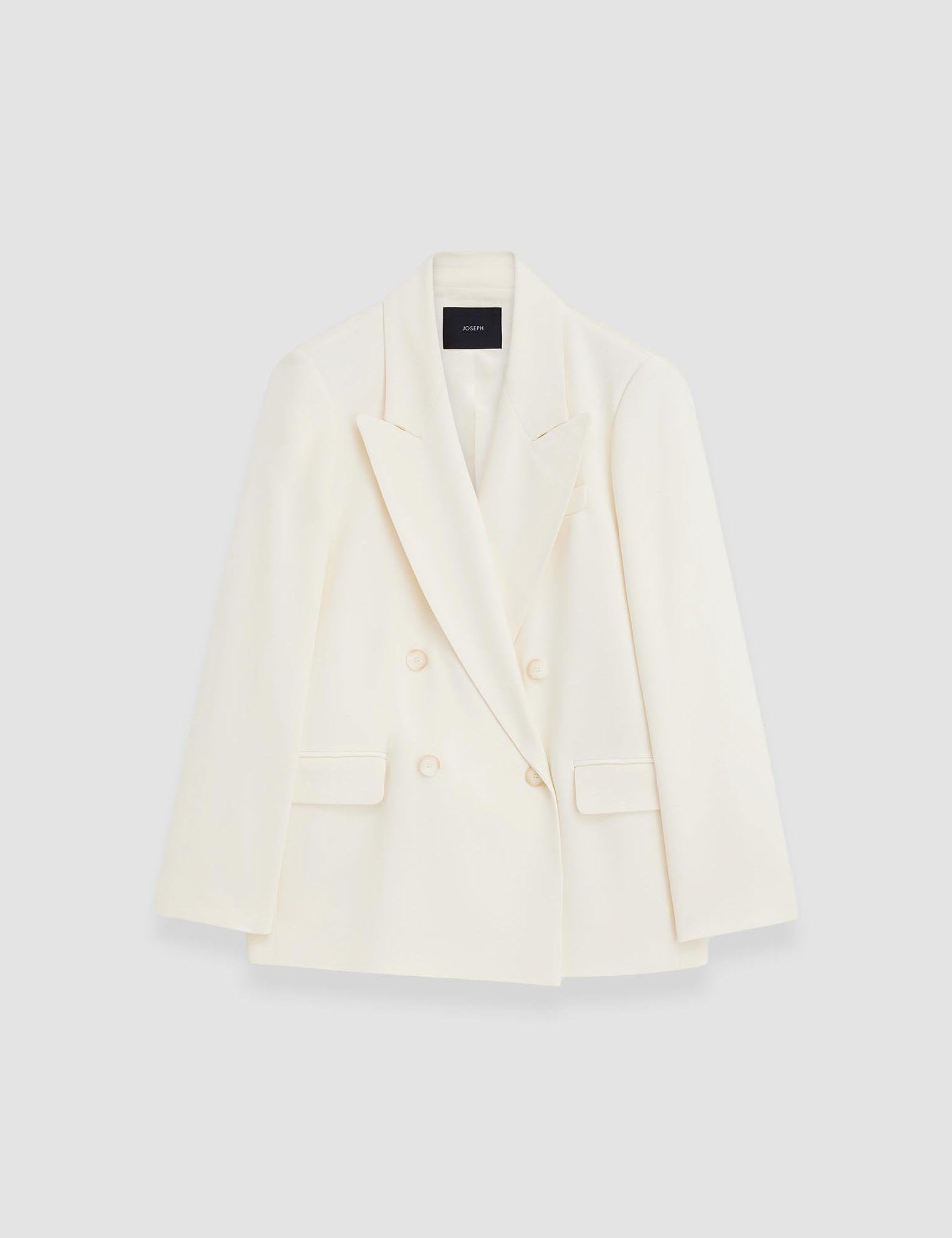 White Jaden Comfort Cady Jacket - Joseph