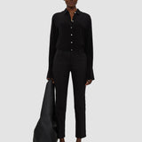 Black Bing Court Light Gabardine Stretch Trousers - Joseph