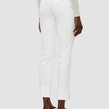 White Bing Court Light Gabardine Stretch Trousers - Joseph