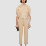 Beige Bing Court Light Gabardine Stretch Trousers - Joseph