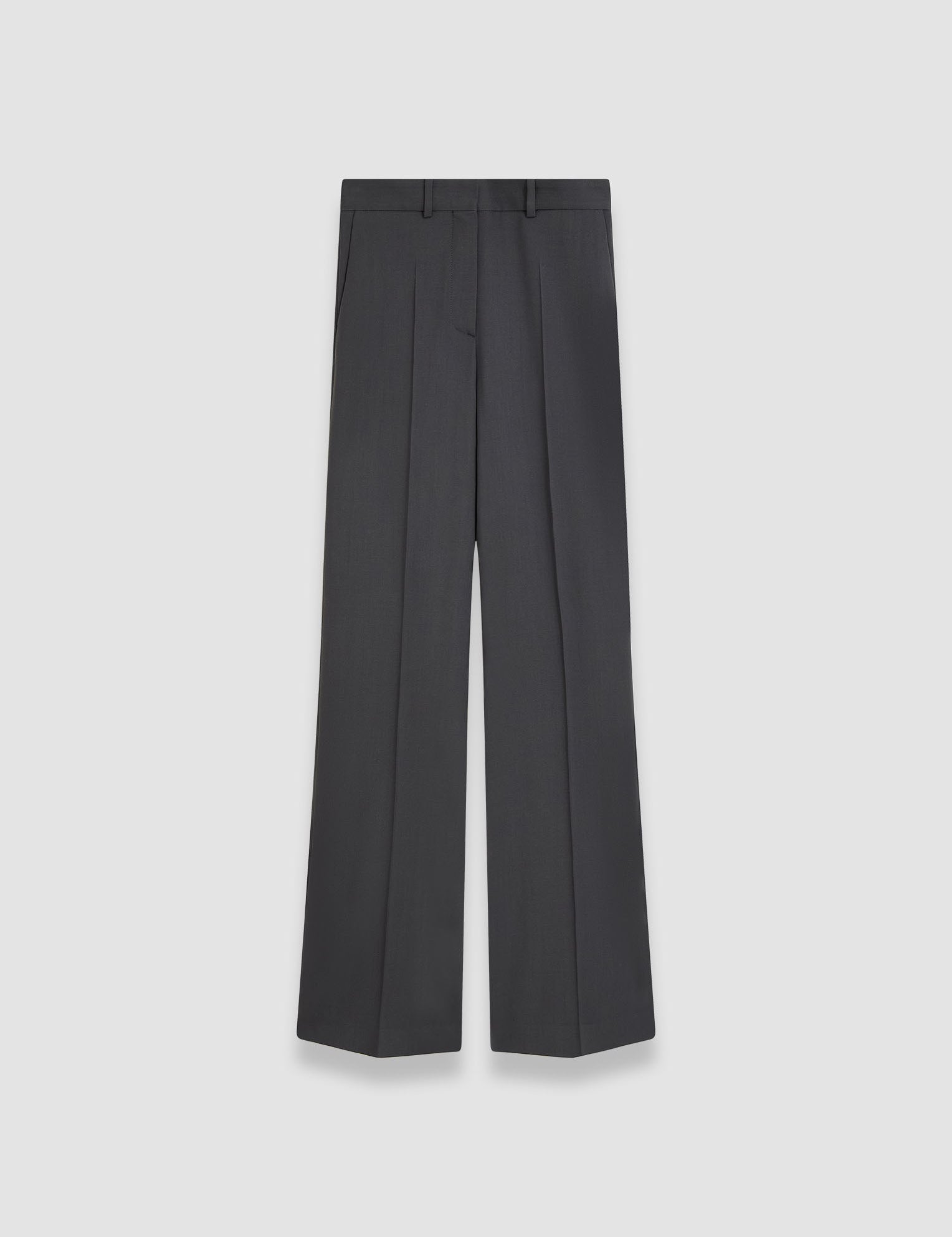 Grey Morissey Tailoring Wool Stretch Trousers - Joseph