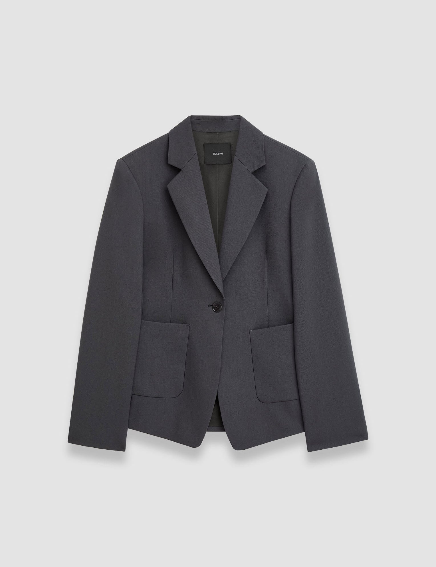 Grey Glenview Tailoring Wool Stretch Jacket - Joseph