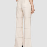 White Wool Tartan Morissey Trousers - Joseph