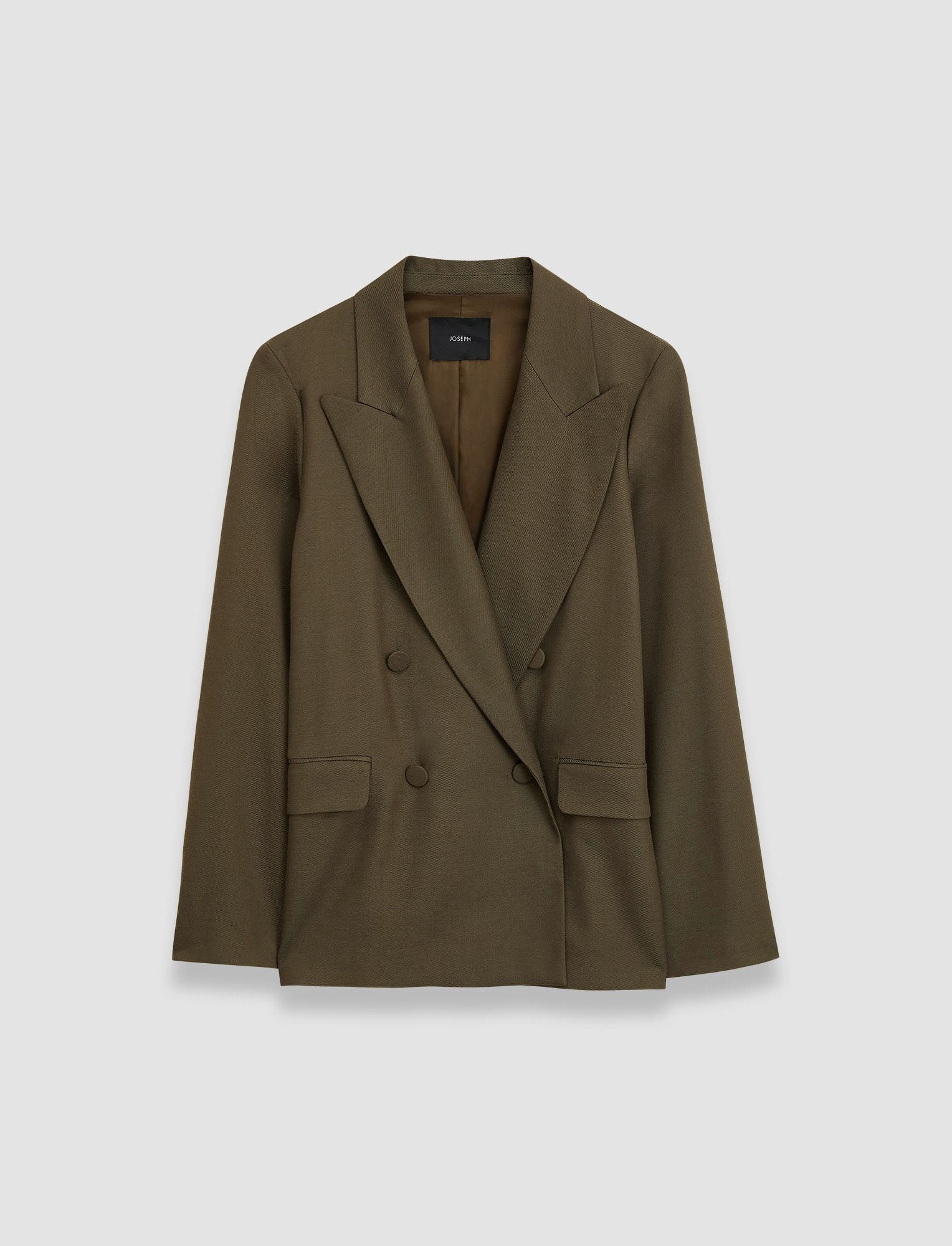 vert-veste-jaden-en-serge-de-viscose-JOSEPH