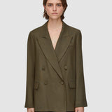 Green Viscose Twill Jaden Jacket - Joseph