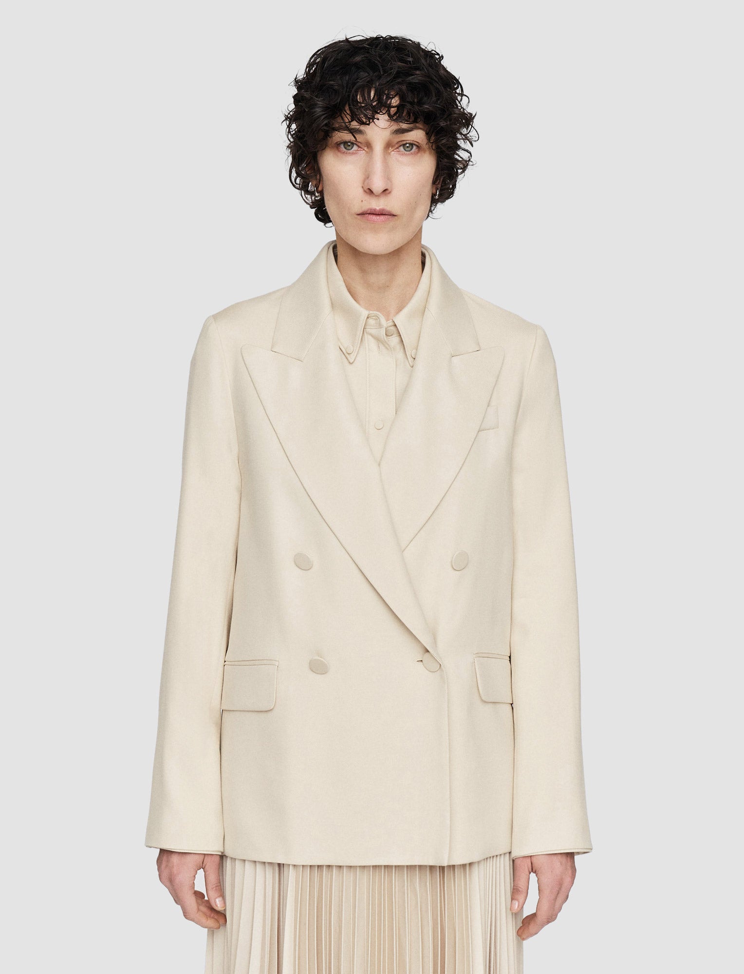 beige-viscose-twill-jaden-jacket-JOSEPH